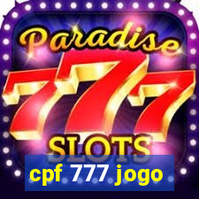 cpf 777 jogo